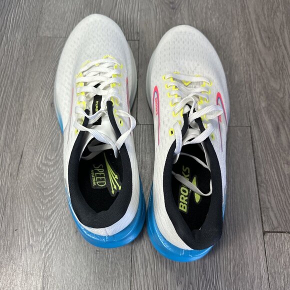 Size 9 - Brooks Hyperion White Blue Pink  Running Shoe Men SAMPLE main image 10